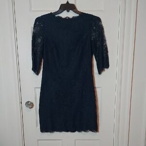 Ted Baker London Navy Lace Mini Dress Small